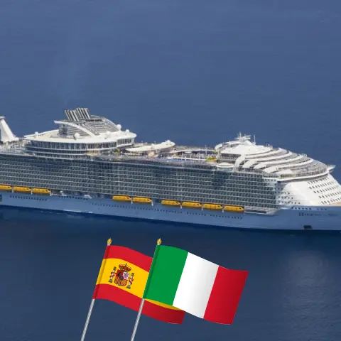Kreuzfahrt im Mittelmeer ab Barcelona an Bord des Schiffes Harmony of the Seas mit Besuchen in Spanien und Italien für 8 Tage