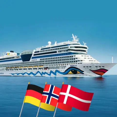 Круиз по Северному морю из Гамбурга в Варнемюнде на круизном корабле AIDAmar с посещением Германии, Норвегии и Дании на 5 дней