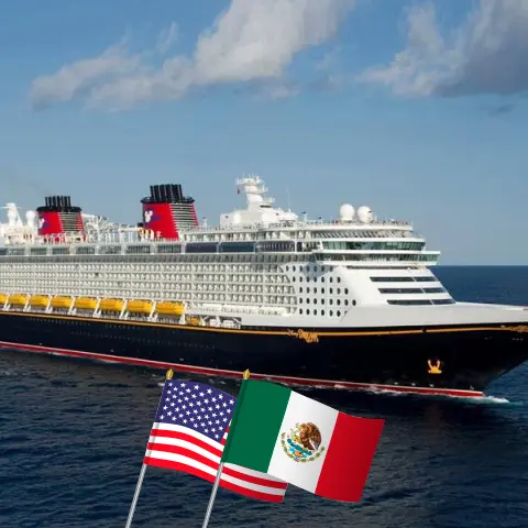 Cruzeiro no Caribe Ocidental saindo de Port Canaveral / Orlando a bordo do navio Disney Fantasy com visitas aos EUA, México, Ilhas Cayman, Jamaica e Bahamas por 8 dias