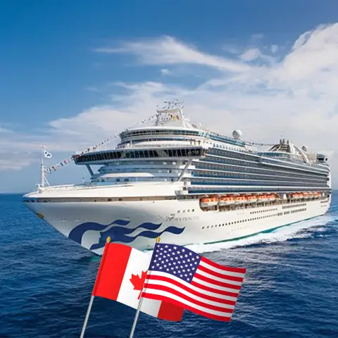 Kreuzfahrt in Alaska von Vancouver nach Anchorage an Bord des Schiffes Crown Princess mit Besuchen in Kanada und den USA für 8 Tage