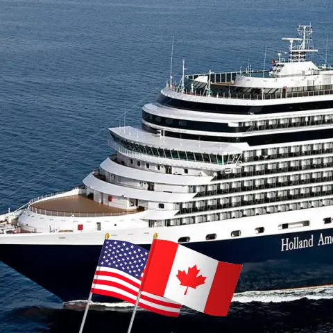 Croisière en Alaska depuis Seattle à bord du navire Eurodam avec des visites aux États-Unis et au Canada pendant 8 jours