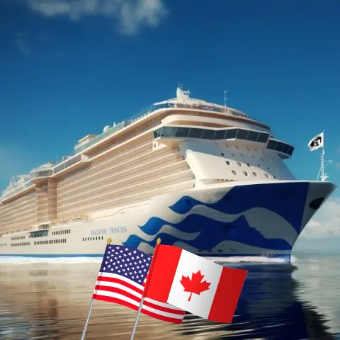 Crucero en Alaska desde Seattle a bordo del barco Discovery Princess con visitas a Estados Unidos y Canadá durante 8 días