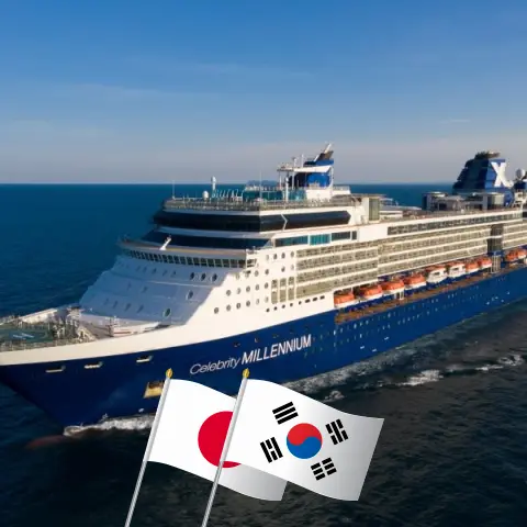 Kreuzfahrt in Ostasien ab Yokohama an Bord der Celebrity Millennium mit Besuchen in Japan und Südkorea für 13 Tage