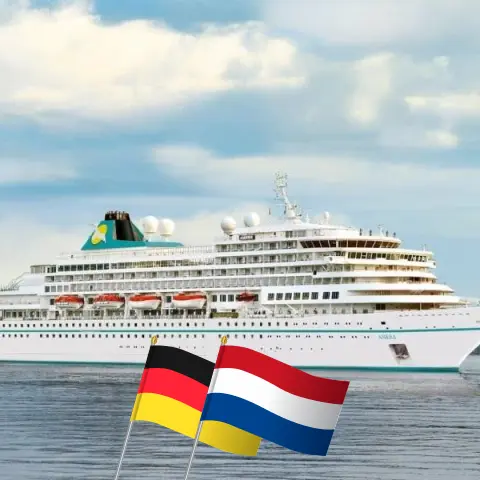 Croisière en Europe de l`Ouest à partir de Bremerhaven à bord du navire Amera avec des visites en Allemagne et aux Pays-Bas pendant 4 jours