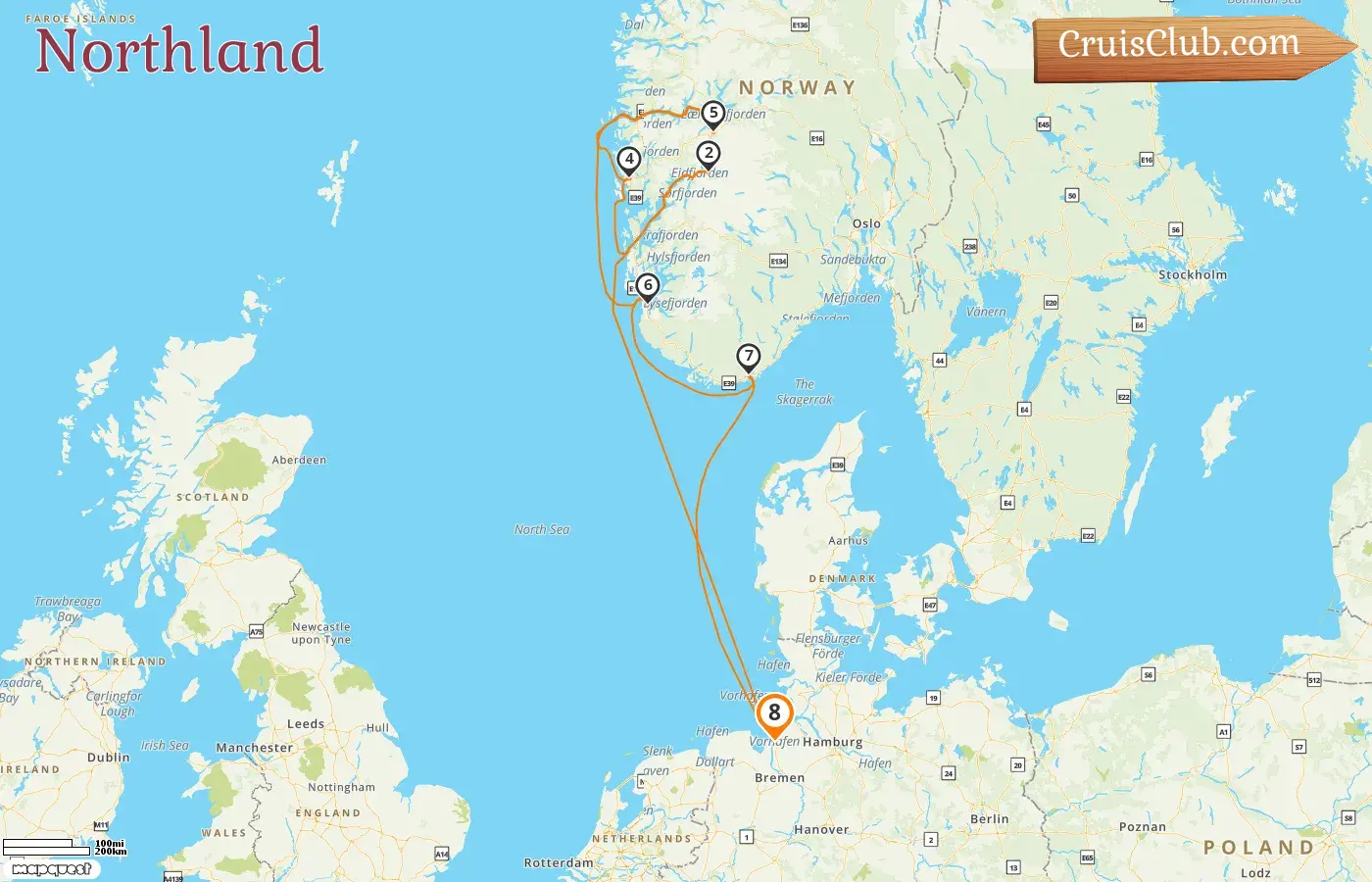 Northland Cruise aboard the Artania: Germany and Norway Expedition for 8 days