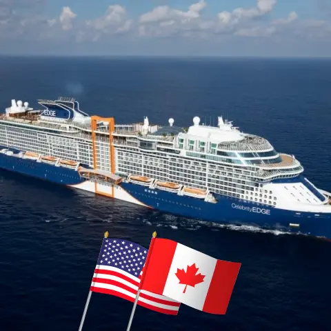 Cruzeiro no Alasca saindo de Seattle a bordo do navio Celebrity Edge com visitas aos Estados Unidos e Canadá por 8 dias