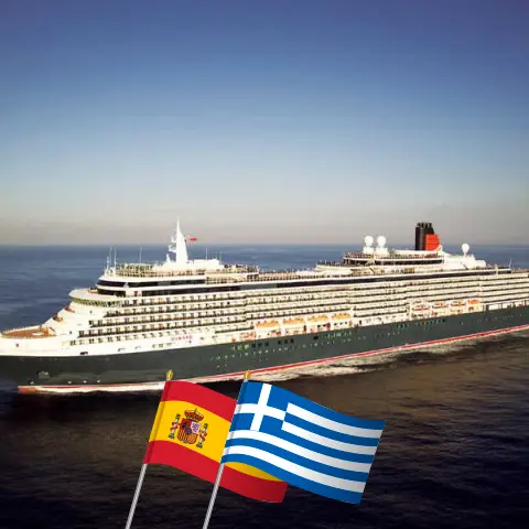 Mittelmeerkreuzfahrt von Barcelona nach Istanbul an Bord des Schiffes Queen Victoria mit Besuchen in Spanien, Griechenland und der Türkei für 8 Tage