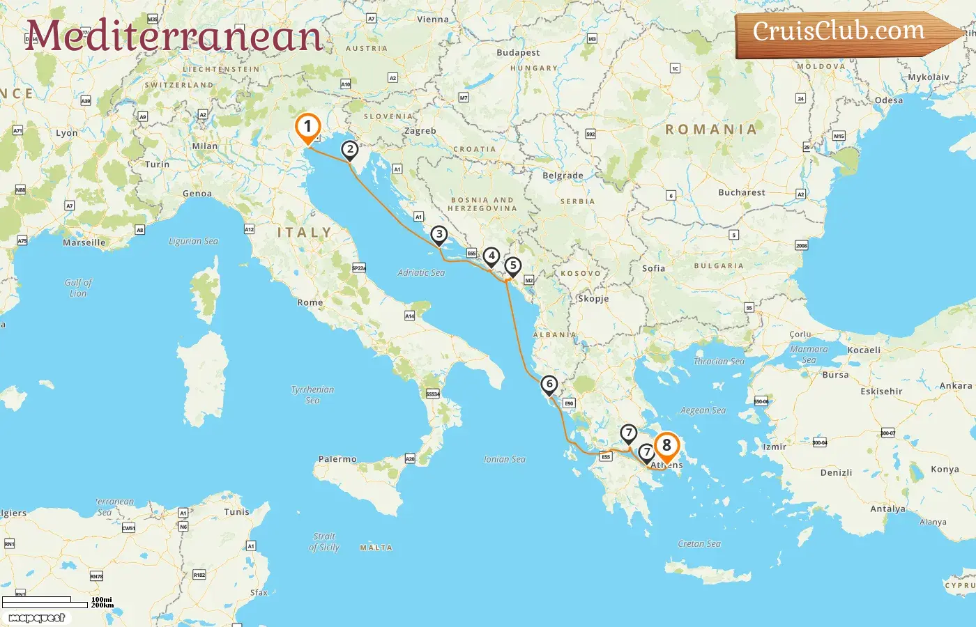 Mediterranean Cruise: Venice to Piraeus on L`Austral