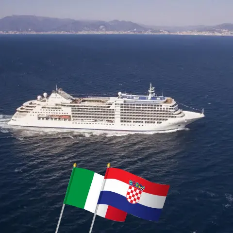 Croisière en Méditerranée depuis Venise à bord du navire Silver Moon avec des visites en Italie et en Croatie pendant 8 jours