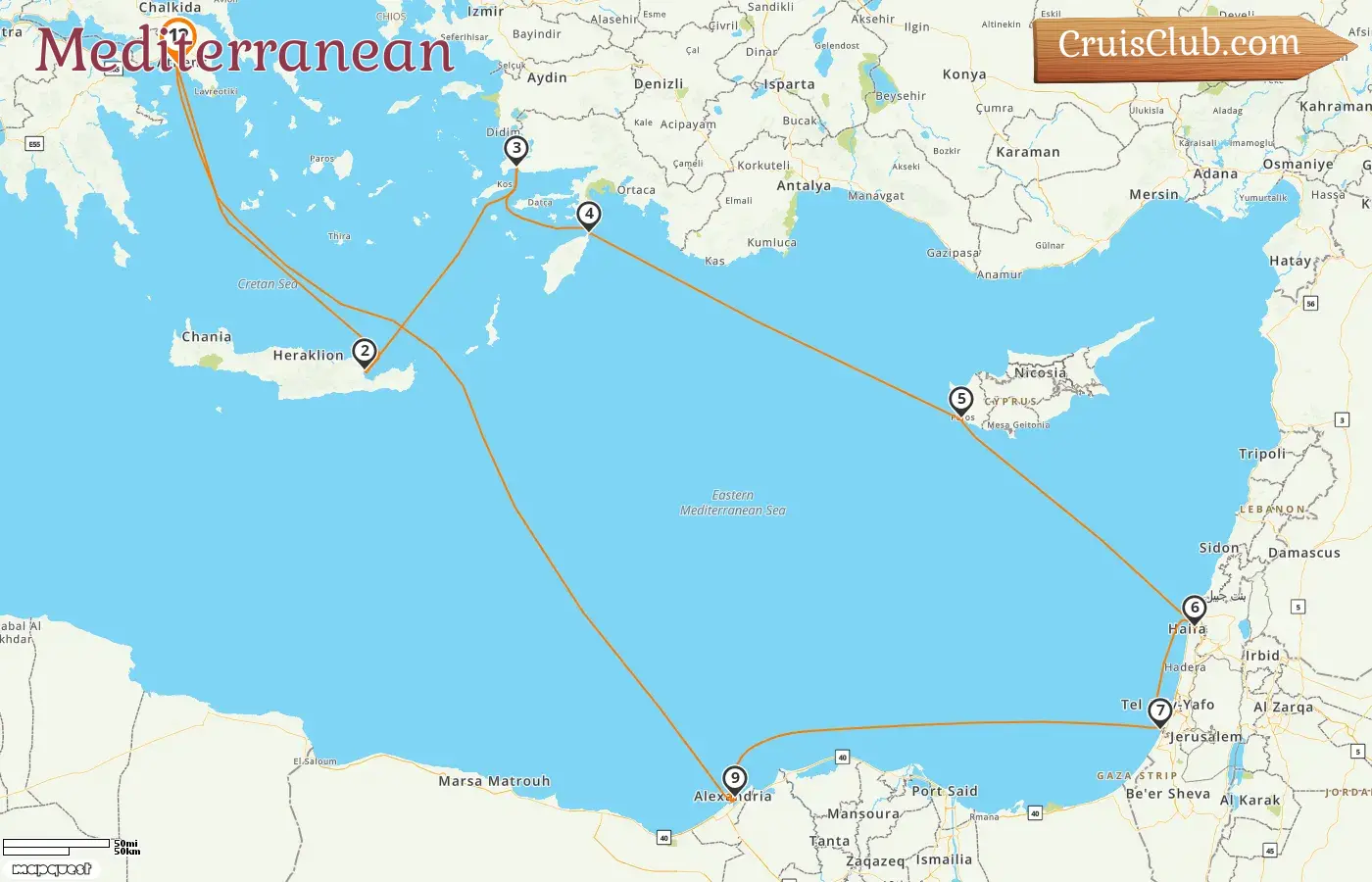 Mediterranean Cruise aboard Silver Moon: Greece, Turkey, Cyprus, Israel, and Egypt for 12 days