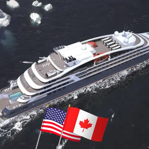 Croisière dans les Grands Lacs de Milwaukee à la baie de Donners à bord du navire Le Champlain avec des visites aux États-Unis et au Canada pendant 11 jours