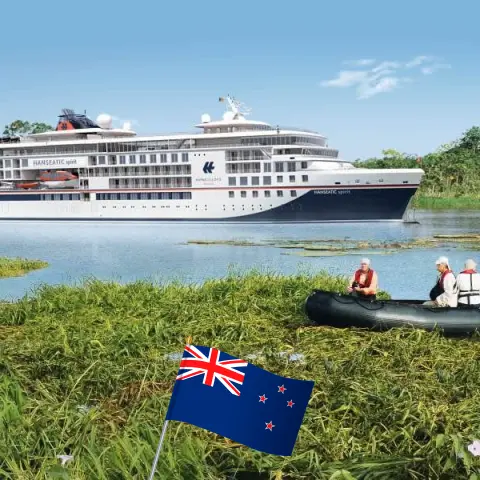 Crucero en Nueva Zelanda de Lyttelton a Nouméa a bordo del barco HANSEATIC spirit con visitas a Nueva Zelanda, Isla Norfolk y Nueva Caledonia durante 18 días