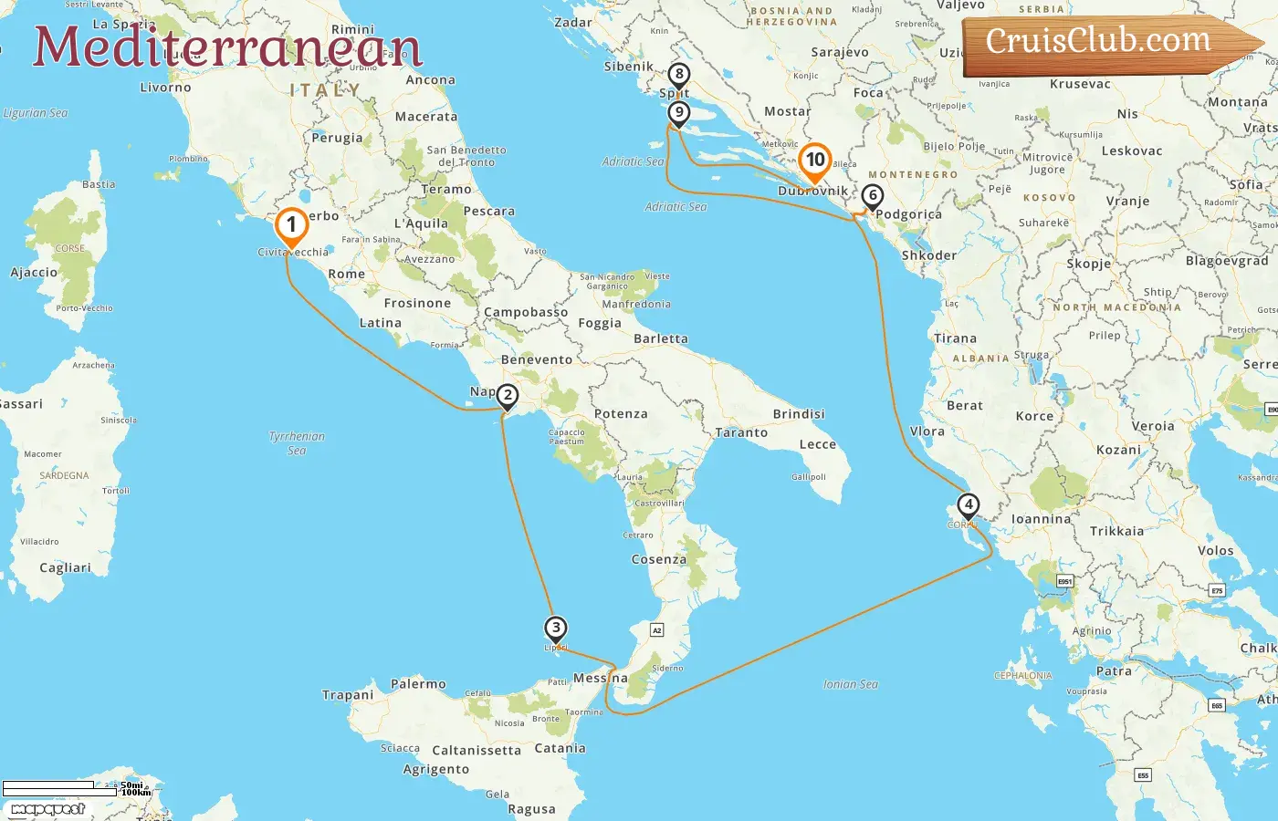 MS EUROPA 2 Mediterranean Cruise from Civitavecchia to Dubrovnik