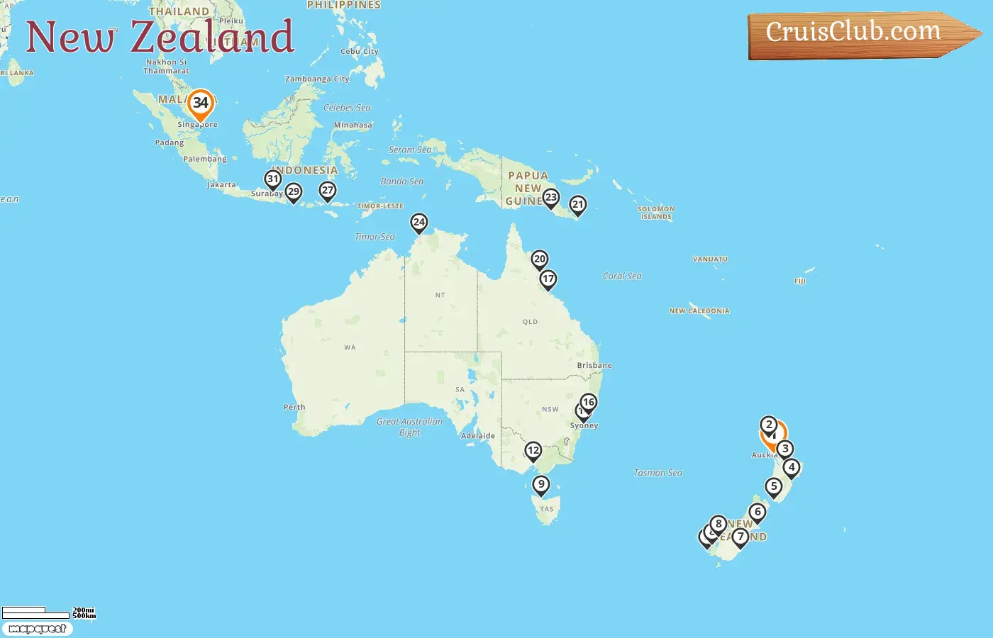 Seven Seas Explorer cruise from Auckland to Singapore