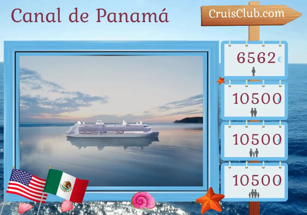 Crucero Canal de Panamá de Fort Lauderdale a Lima a bordo del barco Silver Ray con visitas a Estados Unidos, México, Panamá, Ecuador y Perú por 13 días