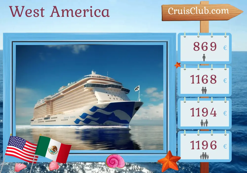 Discovery Princess: Westamerika-Kreuzfahrt ab Los Angeles mit Besuch in den USA und Mexiko für 4 Tage Translation: Discovery Princess: West America Cruise from Los Angeles with visits to the USA and Mexico for 4 days