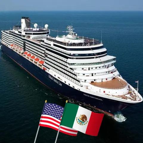 Cruzeiro no Caribe a partir de Fort Lauderdale a bordo do navio Nieuw Amsterdam com visitas aos Estados Unidos, Porto Rico, Bahamas, Jamaica, Ilhas Cayman e México por 15 dias