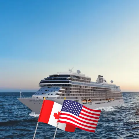 Croisière en Amérique du Nord de Montréal à Boston à bord du navire Seven Seas Grandeur avec visites au Canada et aux États-Unis pendant 12 jours