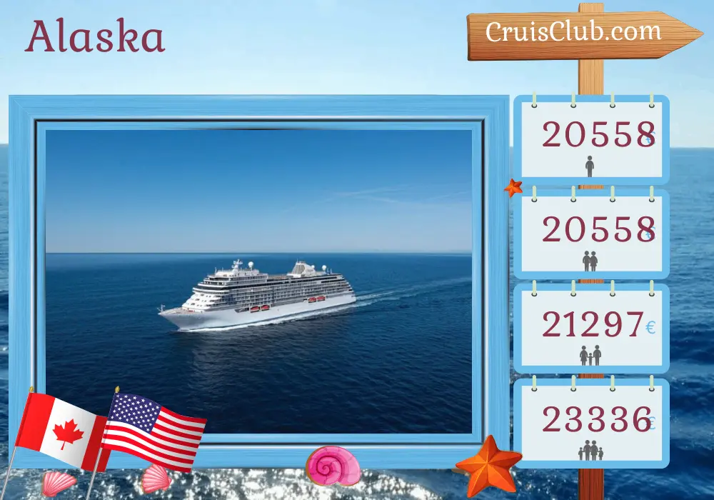 Alaska Cruise aboard Seven Seas Explorer with visits to Canada and USA for 15 days