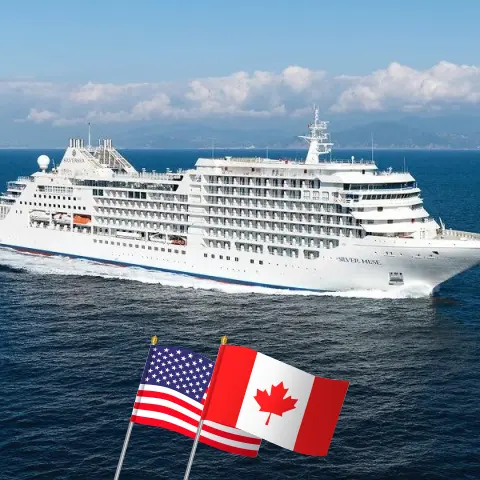 Croisière en Alaska de Seward / Anchorage à Vancouver à bord du navire Silver Muse avec des visites aux États-Unis et au Canada pendant 8 jours