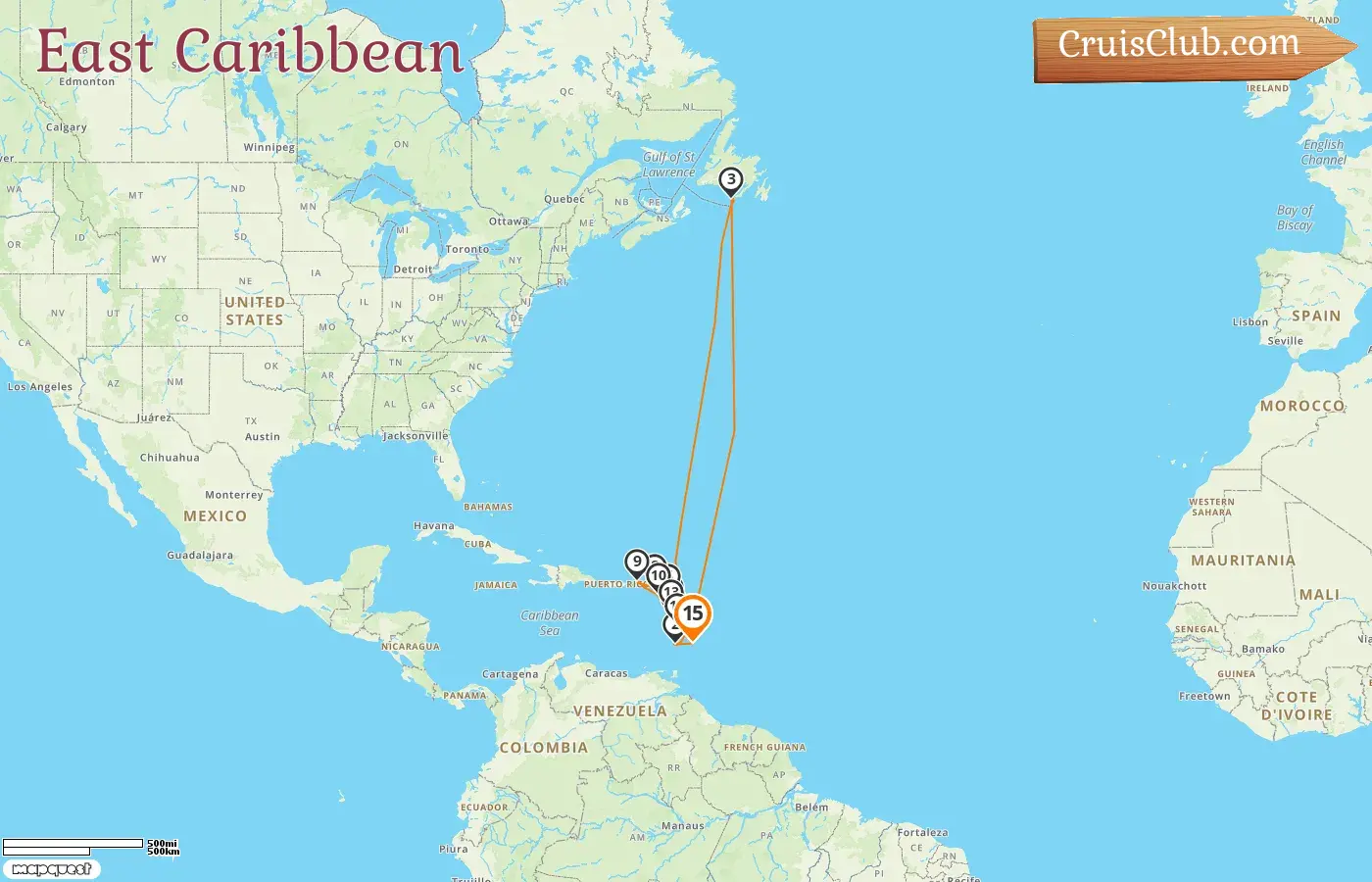 East Caribbean Cruise aboard Seabourn Ovation