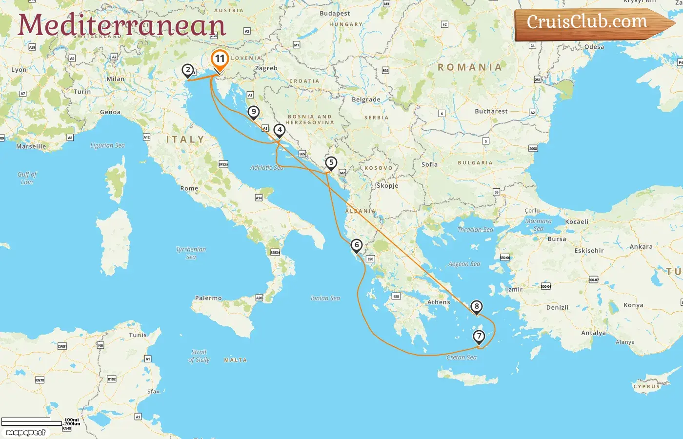 Mediterranean Cruise from Trieste aboard Norwegian Pearl