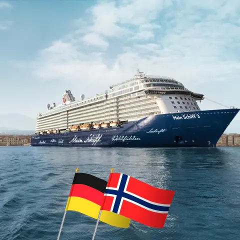 Croisière dans le Nordland au départ de Bremerhaven à bord du navire Mein Schiff 3 avec des visites en Allemagne et en Norvège pendant 5 jours