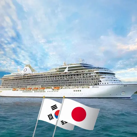 Crucero por el este de Asia desde Incheon hasta Yokohama a bordo del barco Riviera con visitas a Corea del Sur y Japón durante 12 días