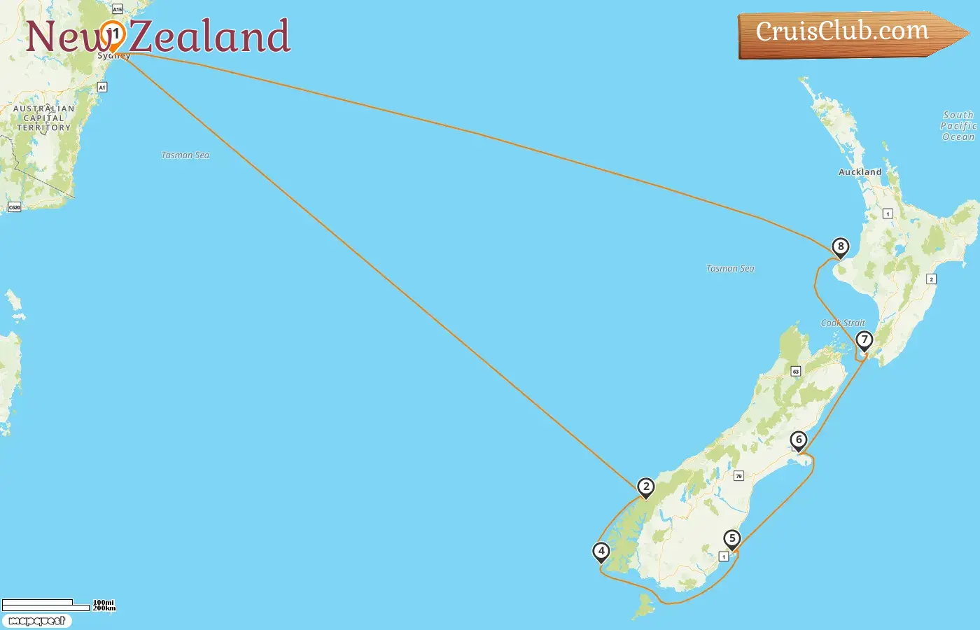 Noordam Cruise in New Zealand