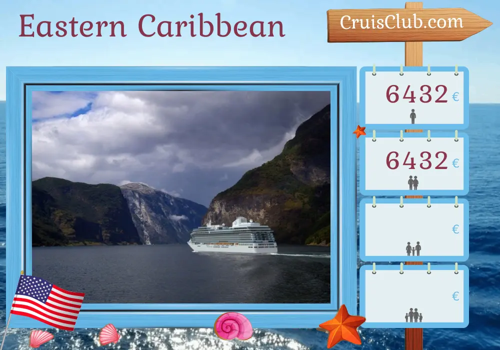 Kreuzfahrt in der östlichen Karibik ab Miami an Bord des Vista-Schiffs mit Besuchen in den USA, Grenada, Barbados, Saint Lucia und Saint Barthélemy für 11 Tage