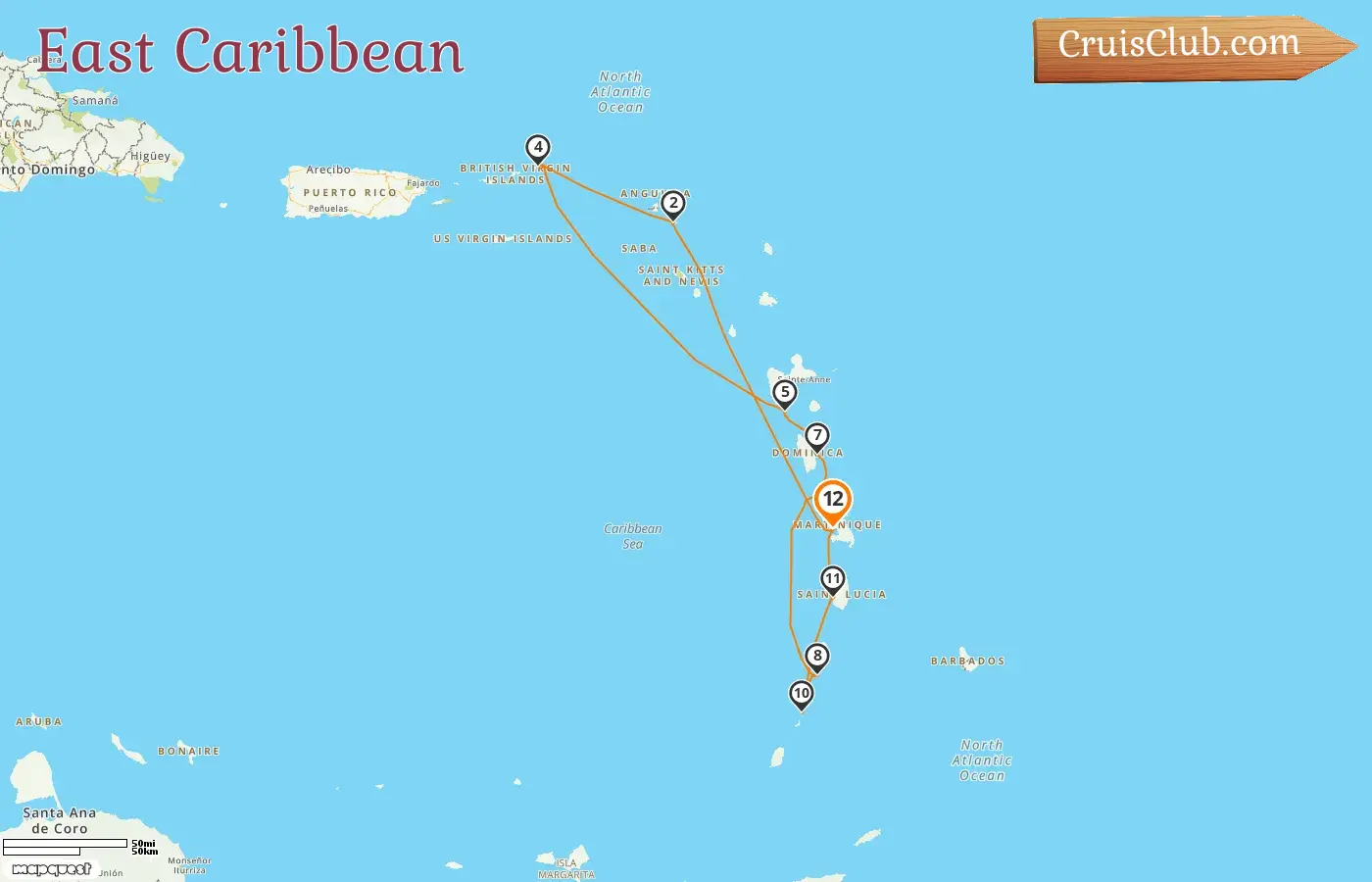 East Caribbean Cruise aboard Sea Cloud II ship