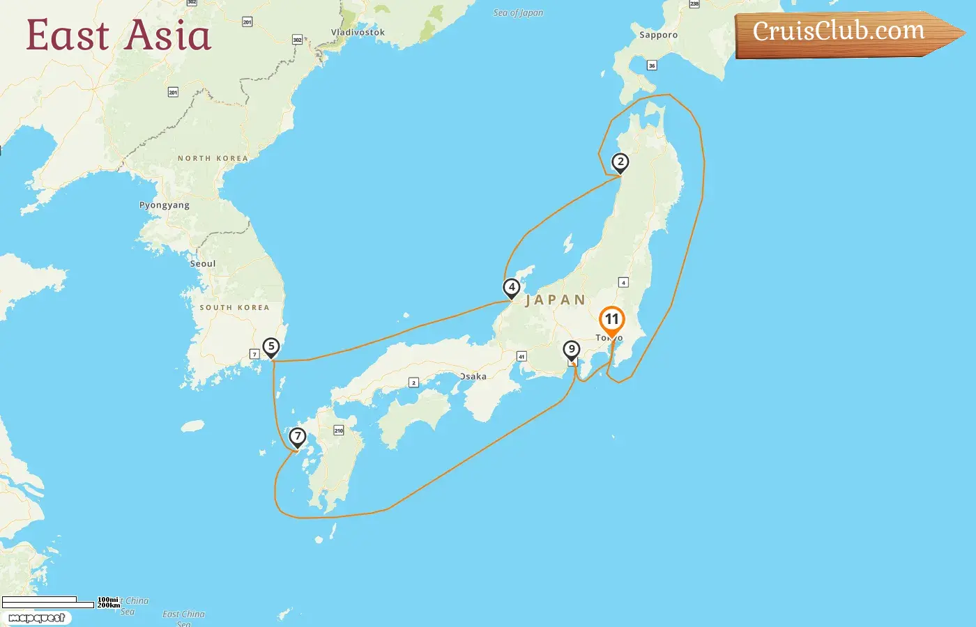 Queen Elizabeth - East Asia Cruise - Tokyo, Japan and South Korea - 11 Days