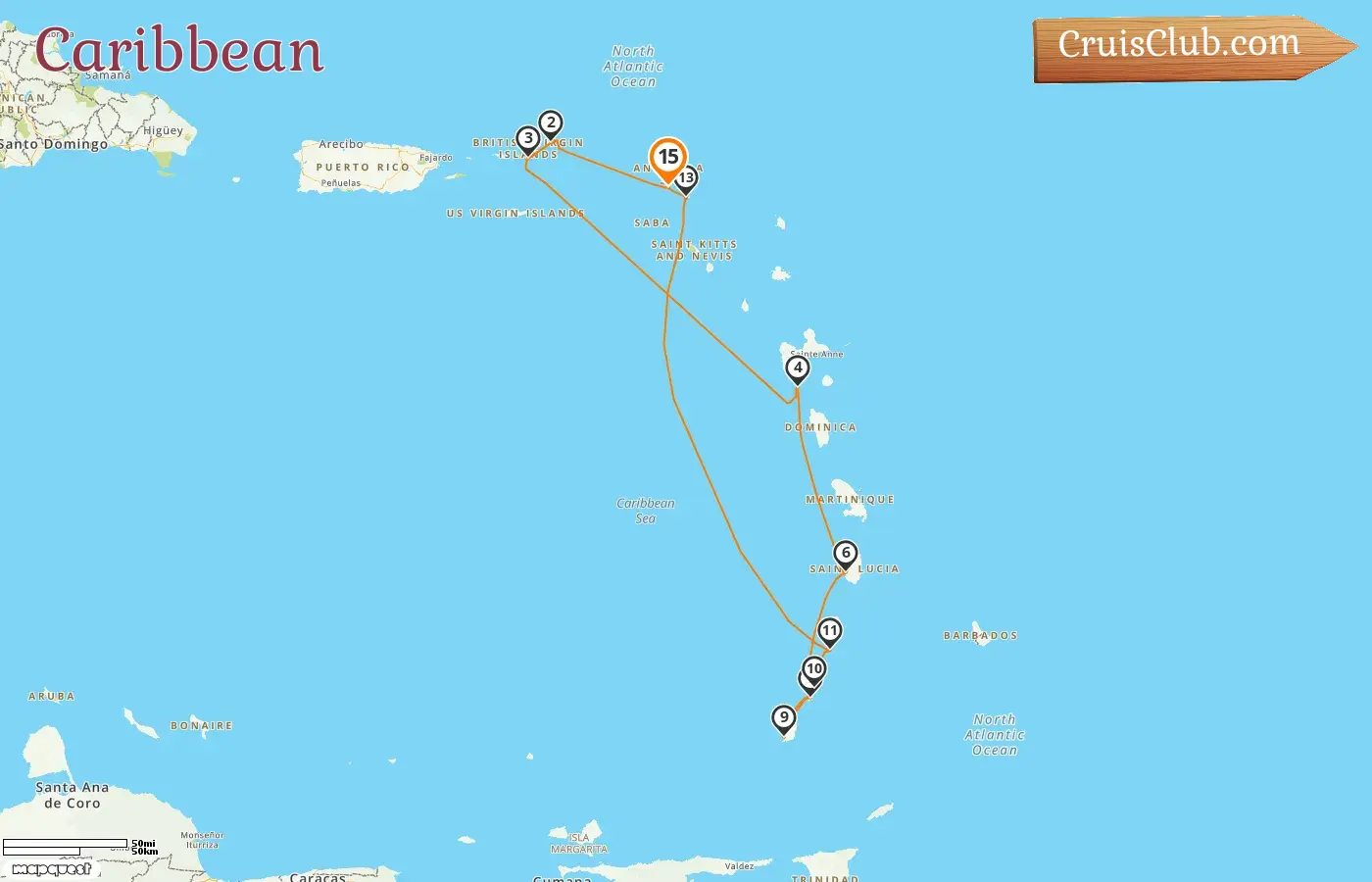 Cruise in the Caribbean aboard Sea Cloud ship: "Caribbean Cruise