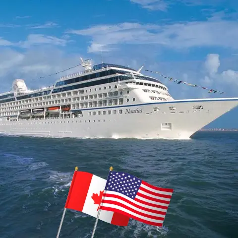 Crucero en Norteamérica de Montreal a Boston a bordo del barco Nautica con visitas a Canadá y Estados Unidos durante 12 días