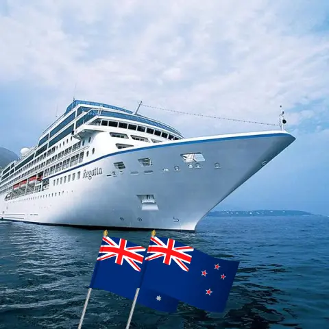 Crucero en Nueva Zelanda desde Sídney hasta Auckland a bordo del barco Regatta con visitas a Australia y Nueva Zelanda durante 17 días