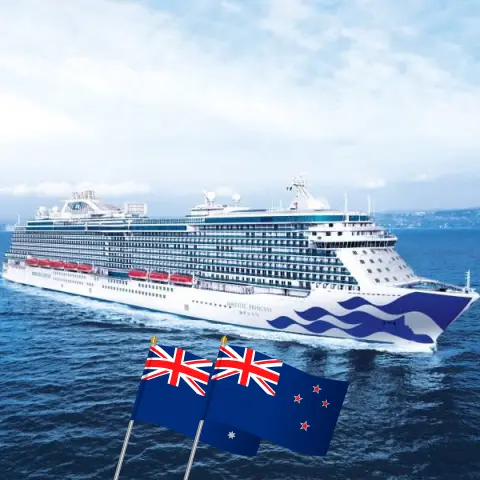 Cruzeiro na Nova Zelândia partindo de Sydney a bordo do navio Majestic Princess com visitas à Austrália e à Nova Zelândia por 14 dias