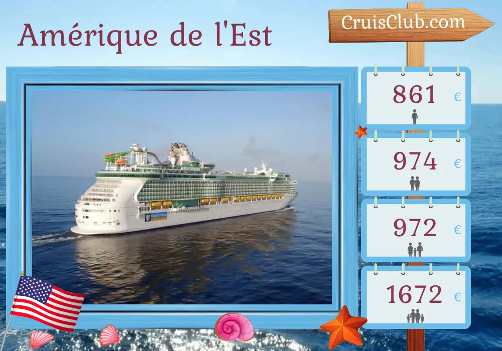 Croisière dans l`Est de l`Amérique à partir de Fort Lauderdale à bord du navire Liberty of the Seas avec des visites aux États-Unis et en Haïti pendant 5 jours