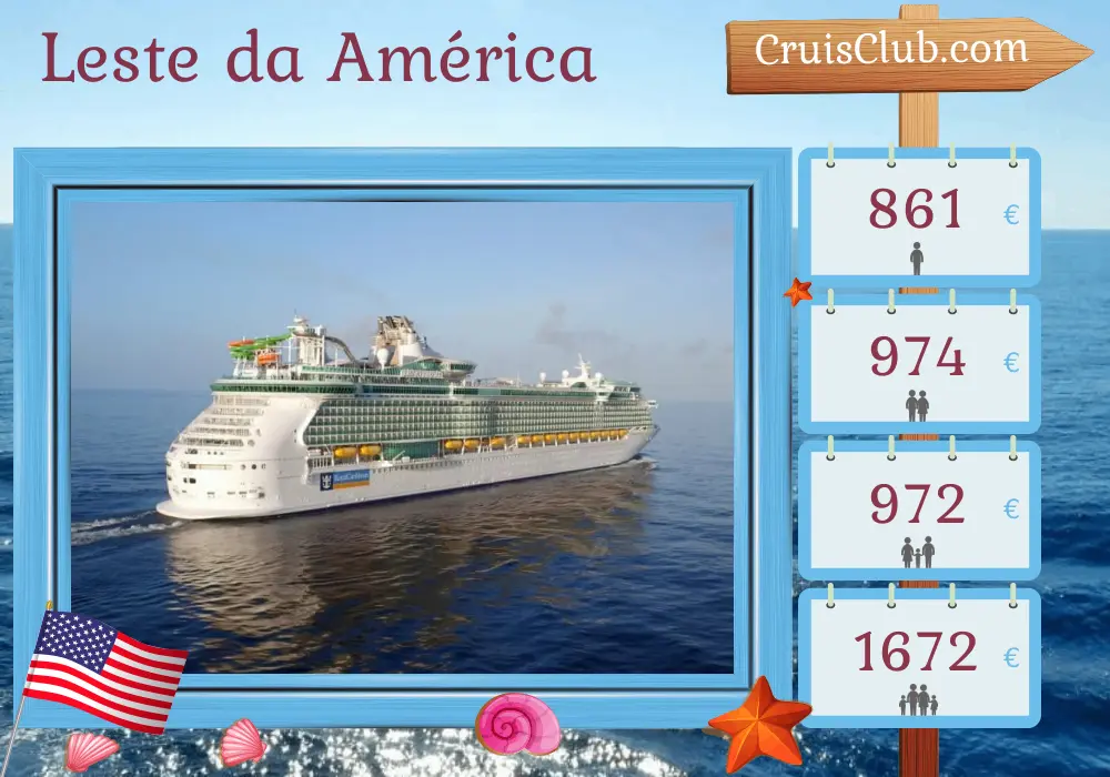 Cruzeiro na América Oriental a partir de Fort Lauderdale a bordo do navio Liberty of the Seas com visitas aos EUA e Haiti por 5 dias