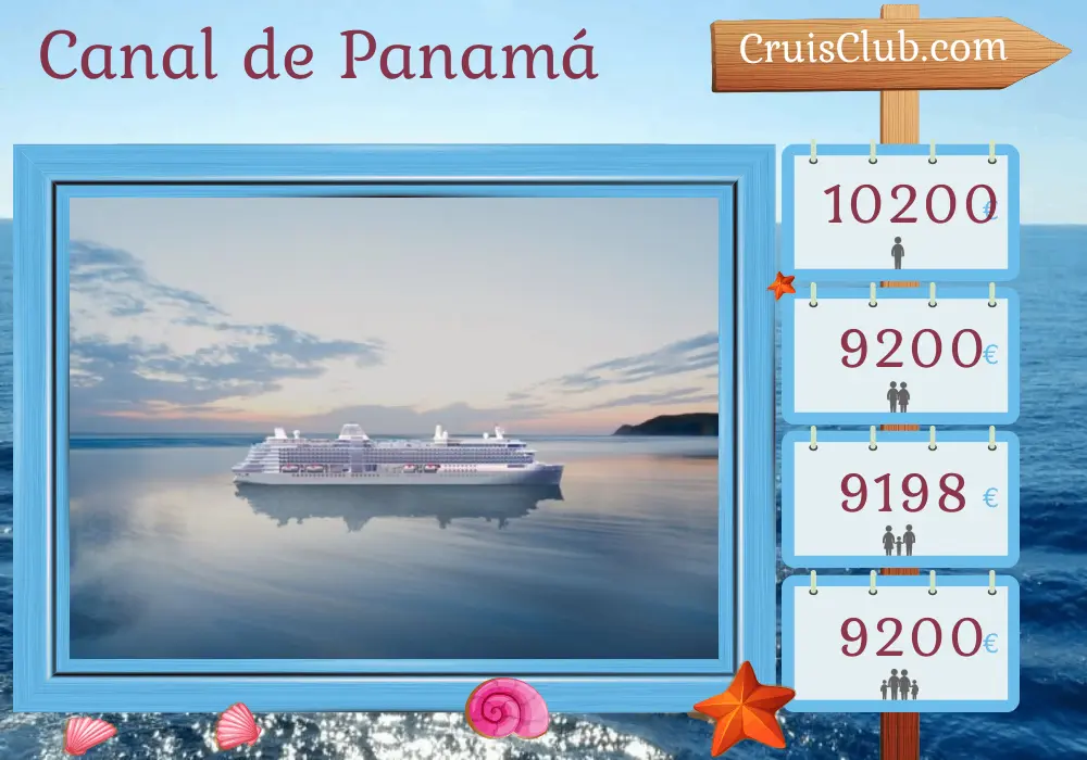 Crucero en el Canal de Panamá desde Lima a Cartagena a bordo del barco Silver Nova con visitas a Perú, Ecuador, Panamá y Colombia durante 10 días