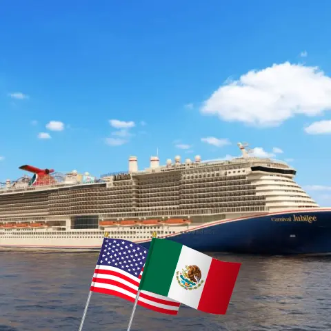 Cruzeiro no Caribe Ocidental saindo de Galveston a bordo do navio Carnival Jubilee com visitas aos Estados Unidos, México e Honduras por 8 dias