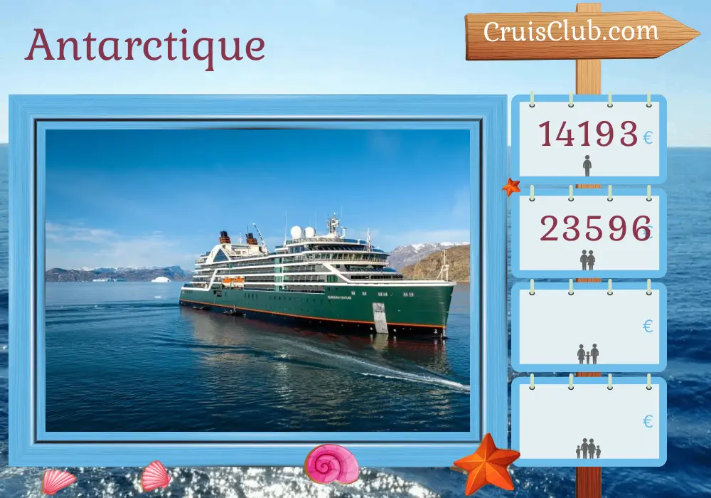 Croisière en Antarctique depuis Ushuaia à bord du navire Seabourn Venture avec des visites en Argentine pendant 12 jours