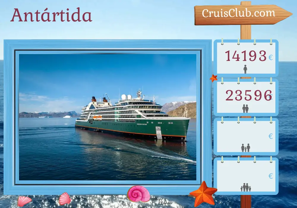 Cruzeiro na Antártica a partir de Ushuaia a bordo do navio Seabourn Venture com visitas à Argentina por 12 dias