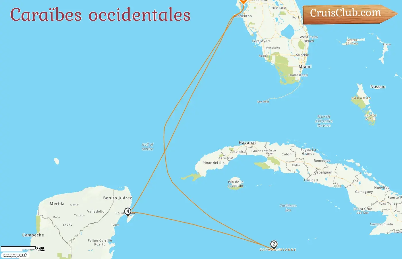 Croisière dans les Caraïbes occidentales depuis Tampa à bord du navire Celebrity Constellation avec des visites aux États-Unis, aux îles Caïmans et au Mexique pendant 7 jours