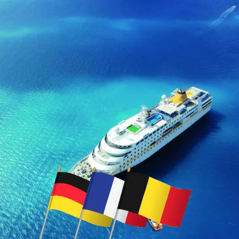 Croisière dans les Îles Britanniques depuis Hambourg à bord du navire MS Hamburg avec des visites en Allemagne, Guernesey, France, Jersey et Belgique pendant 12 jours