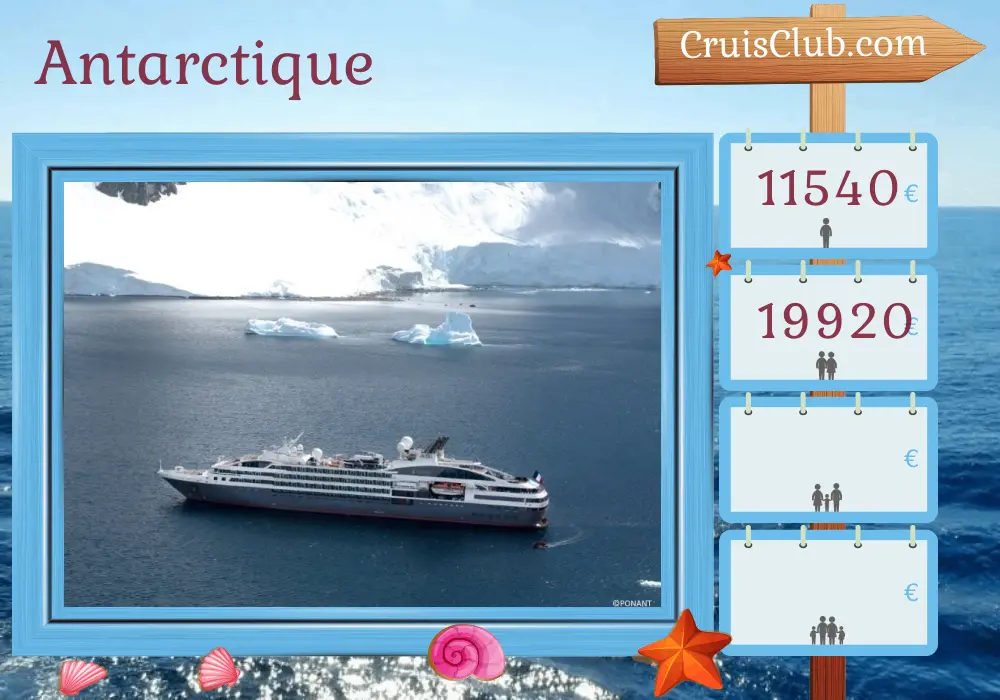 Croisière en Antarctique depuis Ushuaia à bord du navire L`Austral avec des visites en Argentine pendant 12 jours