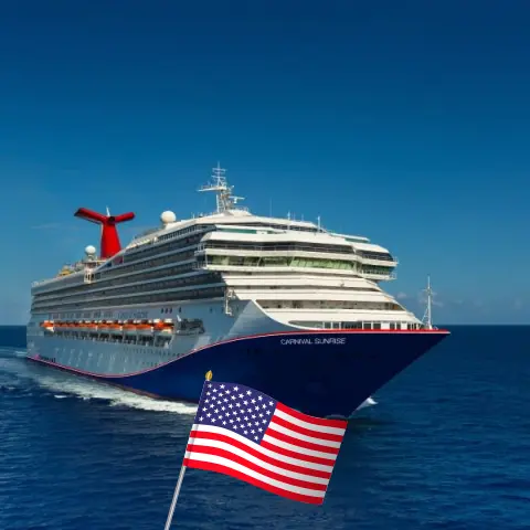 Crucero por el Caribe Occidental desde Miami a bordo del barco Carnival Sunrise con visitas a Estados Unidos y Bahamas durante 6 días