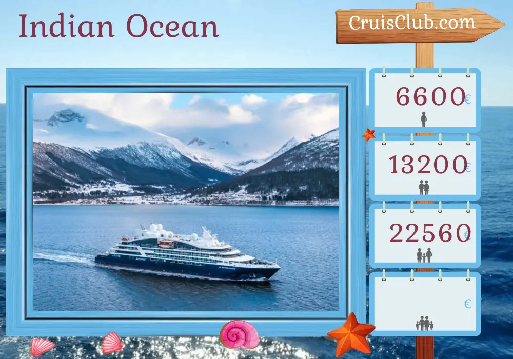 Le Bougainville Cruise in the Indian Ocean from Zanzibar to Victoria with visits to Tanzania and Seychelles for 13 days