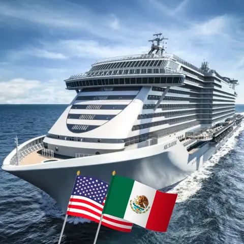 Crucero por el Caribe Occidental desde Port Canaveral / Orlando a bordo del barco MSC Seashore con visitas a Estados Unidos, Bahamas y México durante 12 días