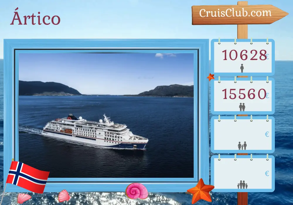 Cruzeiro no Ártico de Tromsø a Longyearbyen a bordo do navio HANSEATIC inspiration com visitas à Noruega por 11 dias