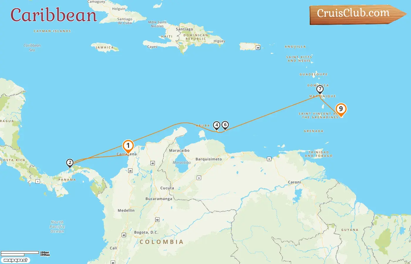 EXPLORA I Caribbean Cruise from Cartagena to Bridgetown